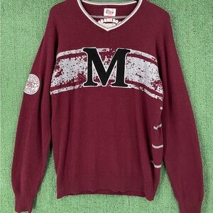 Morehouse College Varsity Wool Blend Embroidered Knit Sweater Men’s Size Large